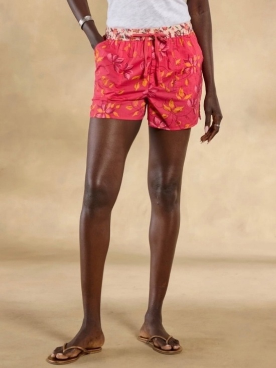 Sundance Pants - NWOT Sundance Kai Cotton Pull On Shorts, Pink Punch Floral – Medium